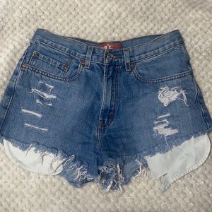 Levi’s Distressed Denim Shorts